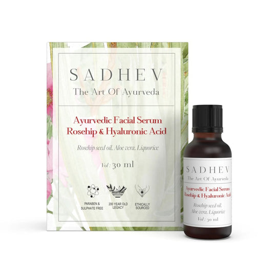 Buy Sadhev Ayurvedic Facial Serum Rosehip & Hyaluronic Acid from DrMediCart, Ship from India to USA