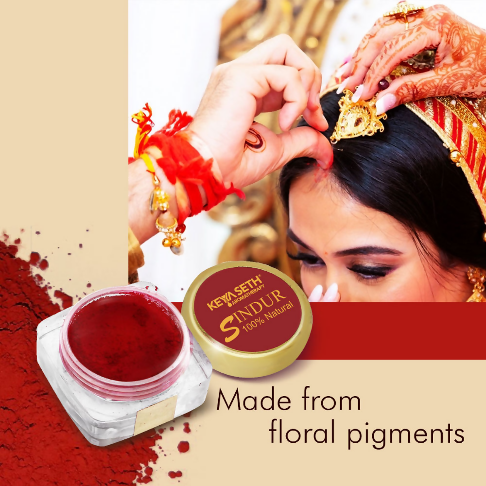 Keya Seth Aromatherapy 100% Natural Maroon Sindoor Powder