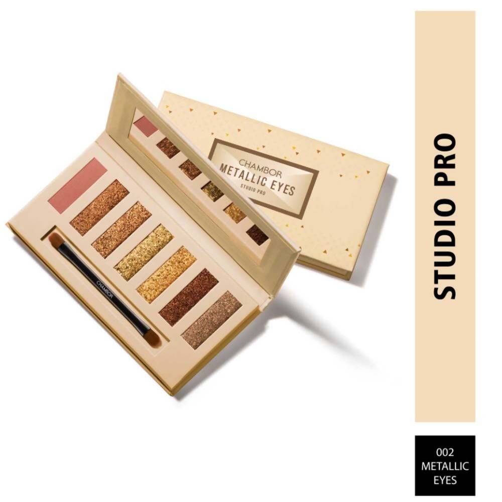 Buy Chambor Studio Pro Eye Shadow Palette Makeup   002 Metallic Eyes from DrMediCart, Ship from India to USA