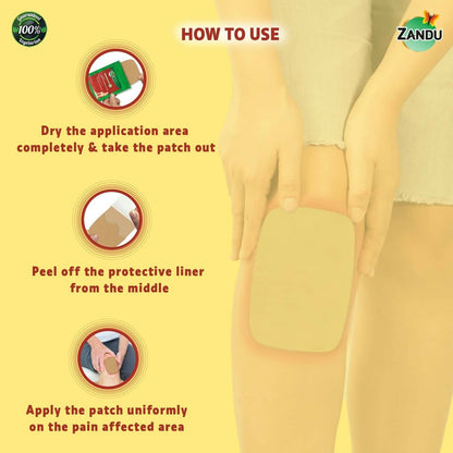Zandu Ayurvedic Knee Pain Relief Patch - Drmedicart