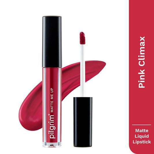 Buy Pilgrim Matte Me Up Liquid Lipstick Pink Climax from DrMediCart, Ship from India to USA