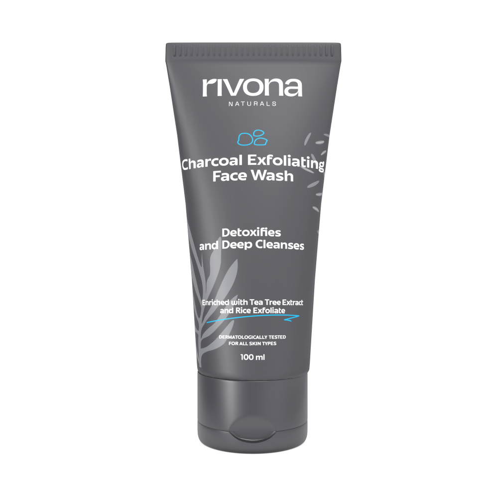 Rivona Naturals Charcoal Exfoliating Face Wash