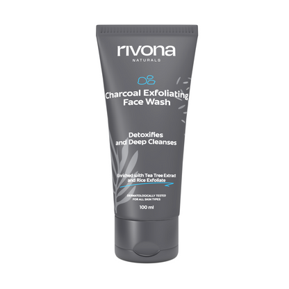 Rivona Naturals Charcoal Exfoliating Face Wash