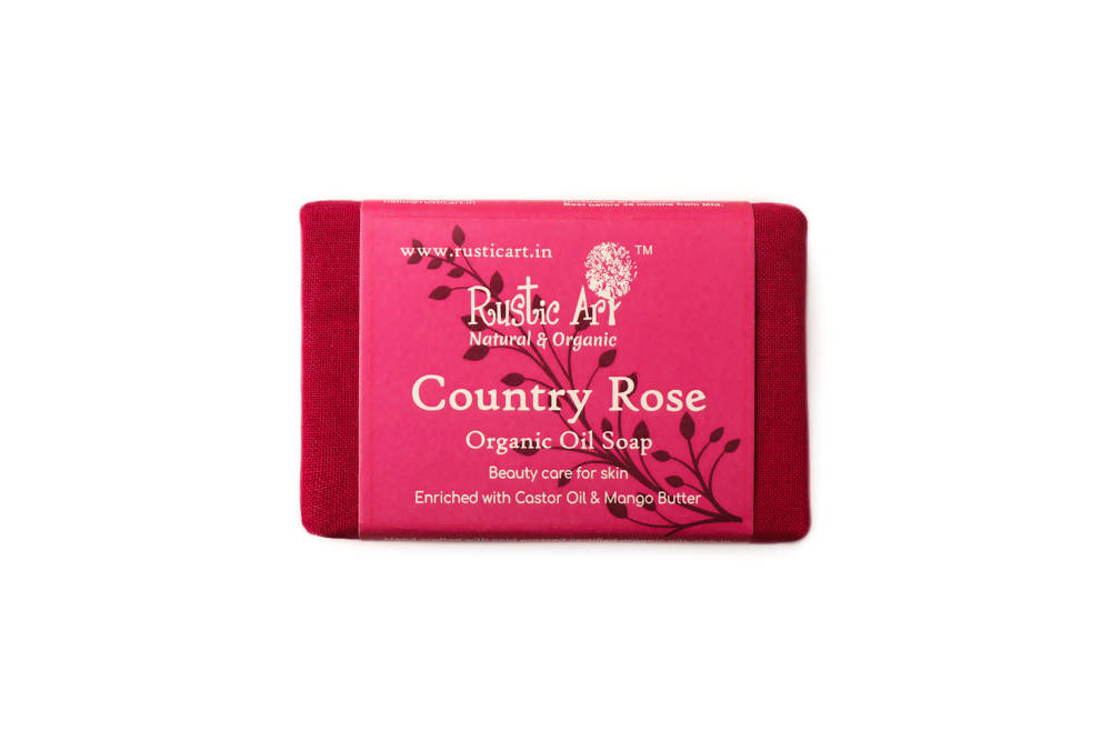 Buy Rustic Art Country Rose Organic Oil Soap from DrMediCart, Ship from India to USA