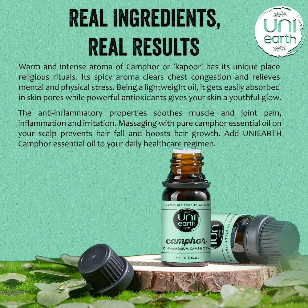 Uniearth Pure & Undiluted Camphor Essential Oil for Skin & Hair Care