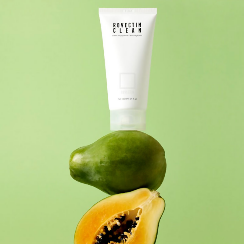 Rovectin Clean Green Papaya Pore Cleansing Foam