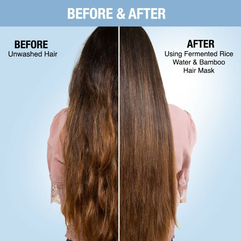 Nykaa Naturals Anti-Frizz Sulphate-Free Hair Mask With Fermented Rice Water & Bamboo - Drmedicart
