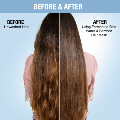 Nykaa Naturals Anti-Frizz Sulphate-Free Hair Mask With Fermented Rice Water & Bamboo - Drmedicart