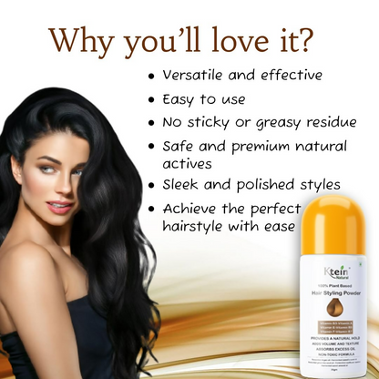 Ktein Natural 100% Plant Based Hair Styling Powder