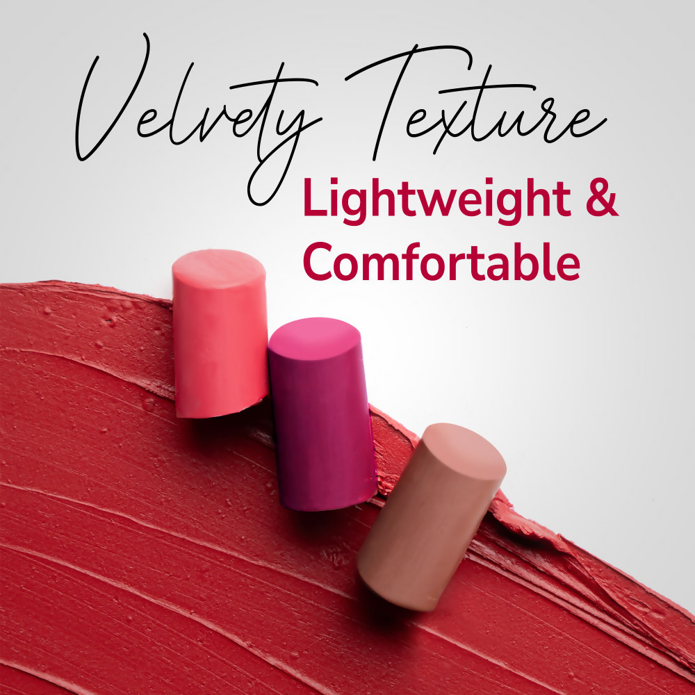 Mila Beaute 24 Hr Non-Transfer Matte Locked-In Lipstick - Fresh Rose