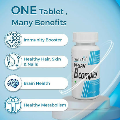 HealthAid Vegan B Complex Tablets