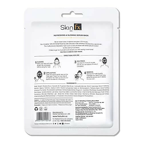 Skin Fx Refreshing & Glowing Serum Mask for Men