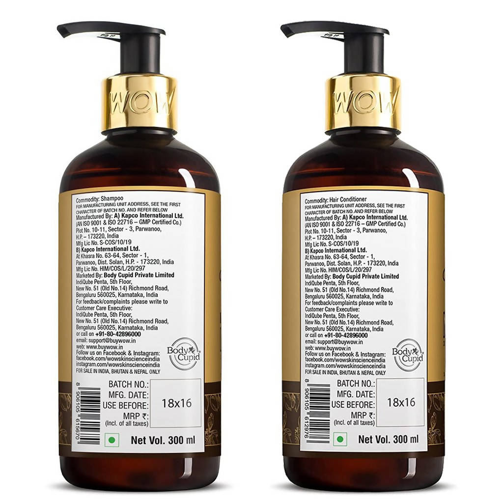 Wow Skin Science Moroccan Argan Oil Shampoo & Hair Conditioner - Drmedicart