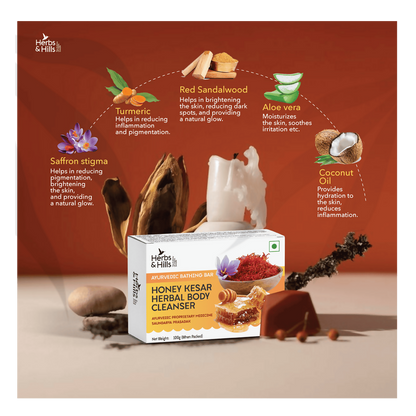 Herbs & Hills Honey Kesar Herbal Body Cleanser