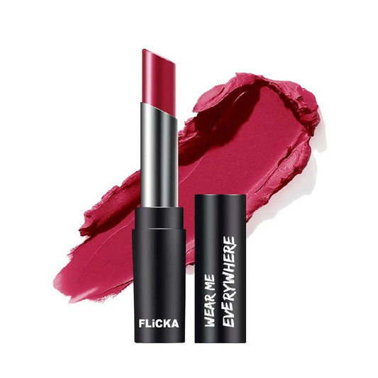 FLiCKA Wear Me Everywhere Creamy Matte Lipstick Retro Red