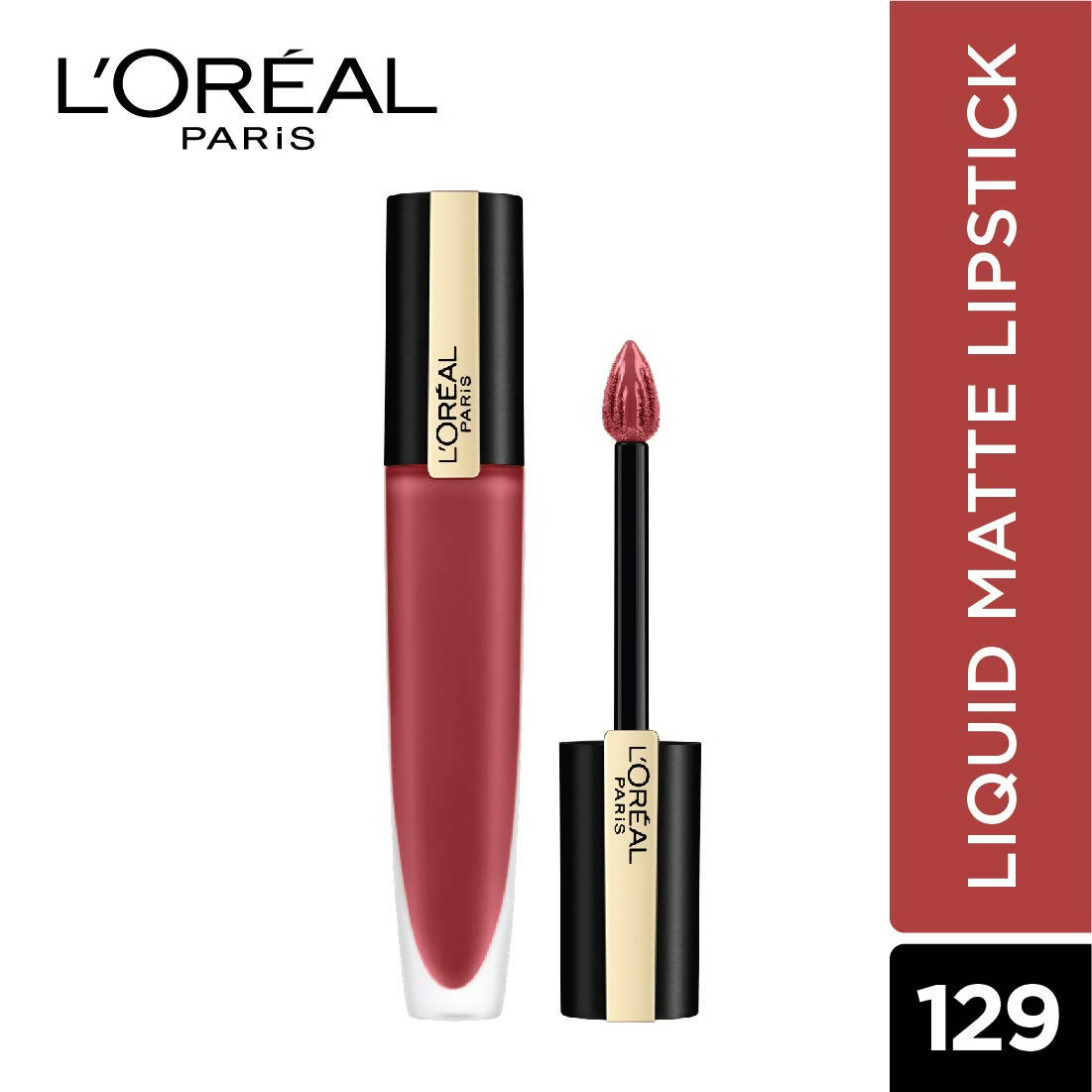 L'Oreal Paris Rouge Signature Matte Liquid Lipstick - 129 I Lead - DrMediCart