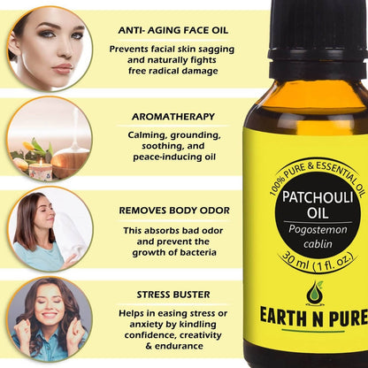 Earth N Pure Patchouli Essential Oil - Drmedicart