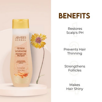 Jovees Henna & Ginseng Anti Hair Loss Shampoo