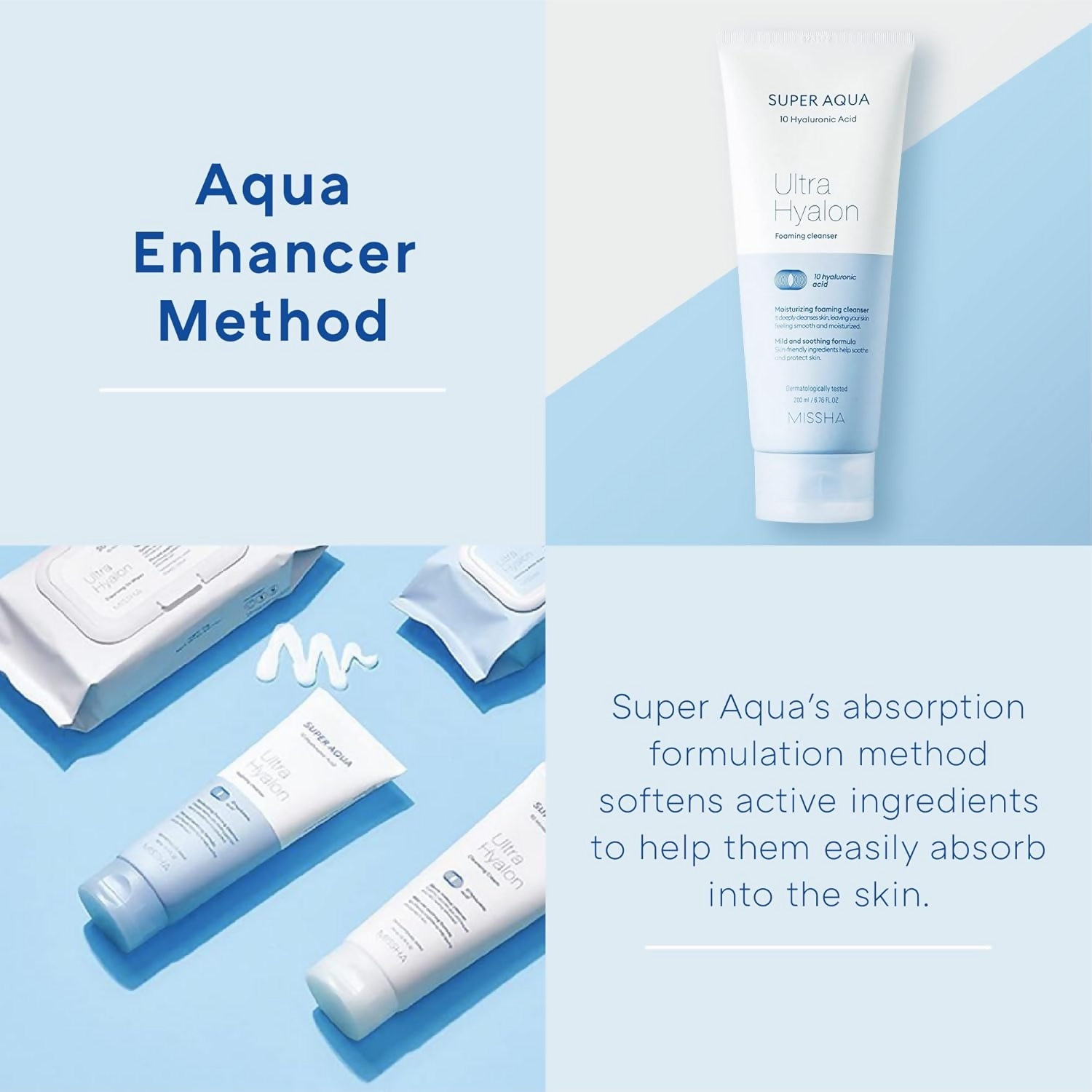 Missha Super Aqua Ultra Hyalron Foaming Cleanser