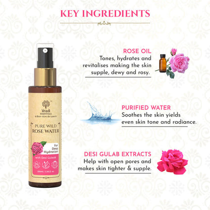 Khadi Essentials 100% Pure Wild Rose Water