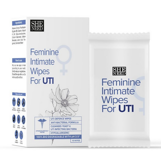 SheNeed Feminine Intimate Wipes for UTI