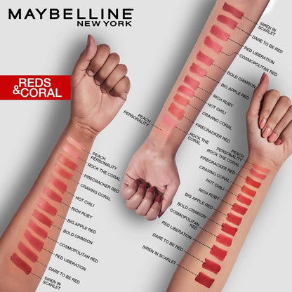 Maybelline New York Color Sensational Creamy Matte Lipstick / 647 Dare to be Red - DrMediCart