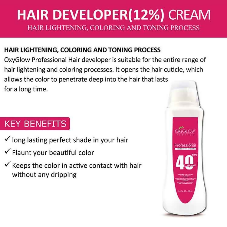Oxyglow Herbals Professional Hair Developer - 40 Volume (12%)