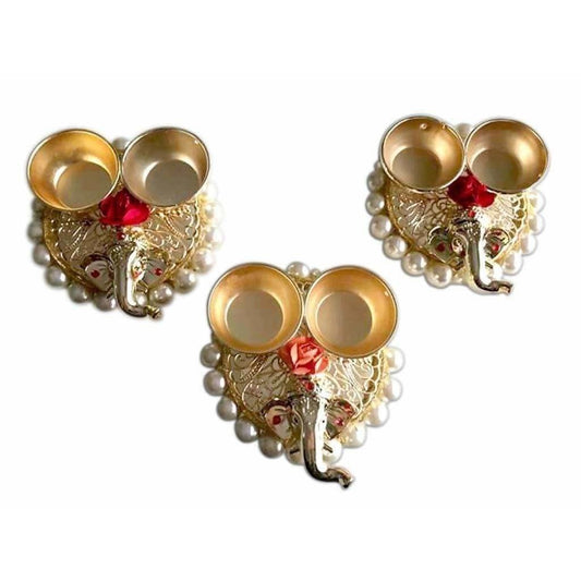 Ganesha Haldi Kumkum Holder - 1 Piece - Drmedicart