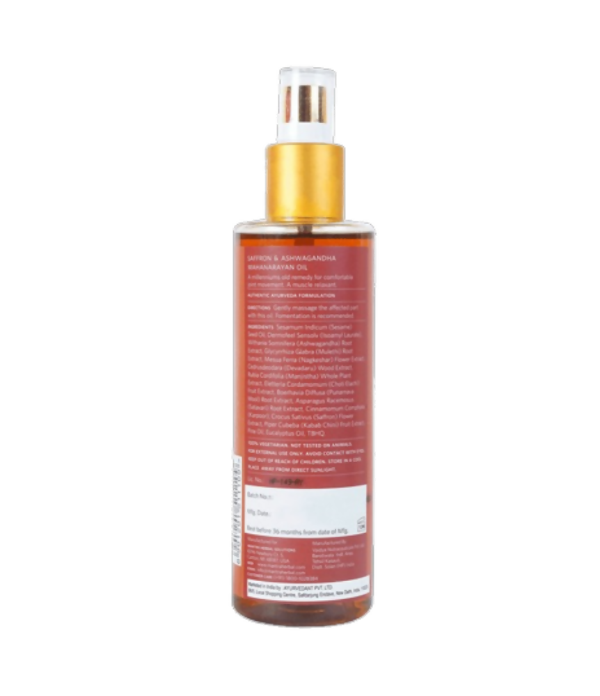 Mantra Herbal Saffron & Ashwagandha Mahanarayan Oil