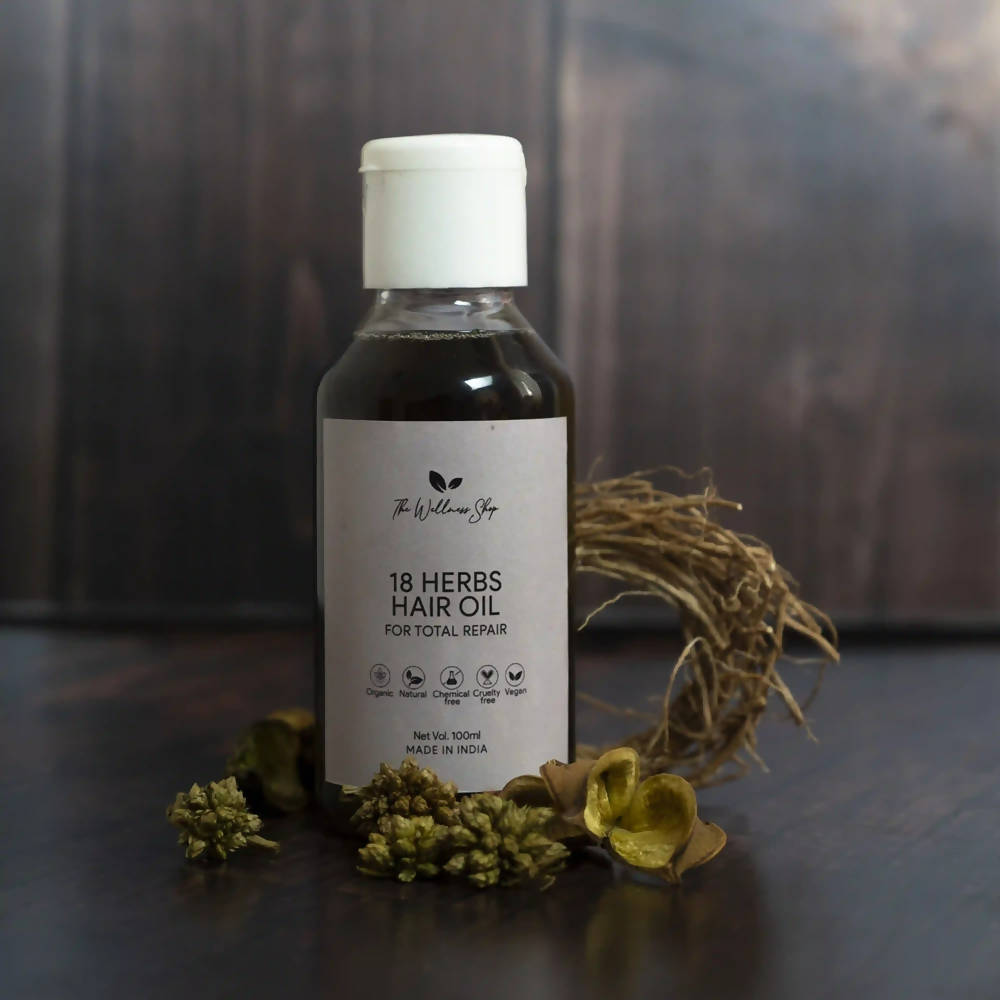 The Wellness Shop 18 Herbs Hair Oil For Total Repair