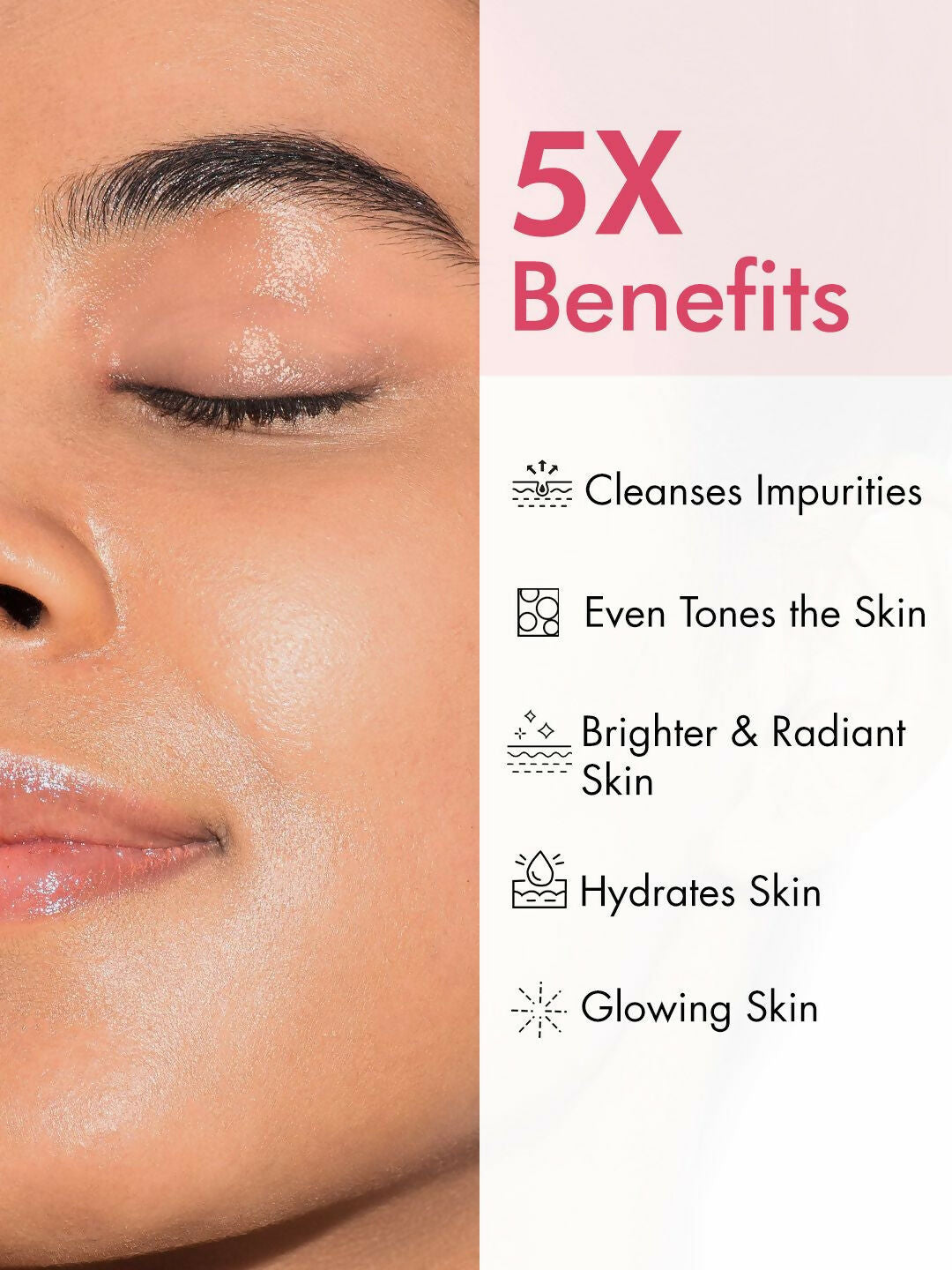 mCaffeine Clear Glow 1% Kojic Acid Daily Brightening Face Wash For Dark Spots & Pigmentation