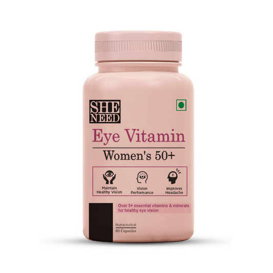 SheNeed Women's Eye Vitamin 50+ Supplement Capsules