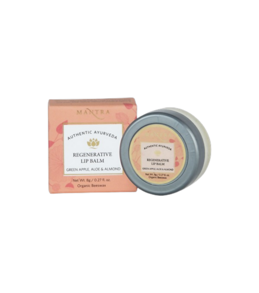 Mantra Herbal Regenerative Lip Balm Green Apple, Aloe & Almond