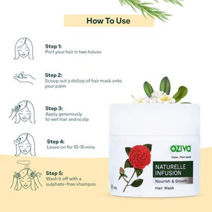 Buy OZiva Naturelle Infusion Nourish & Growth Hair Mask from DrMediCart, Ship from India to USA