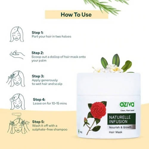 Buy OZiva Naturelle Infusion Nourish & Growth Hair Mask from DrMediCart, Ship from India to USA