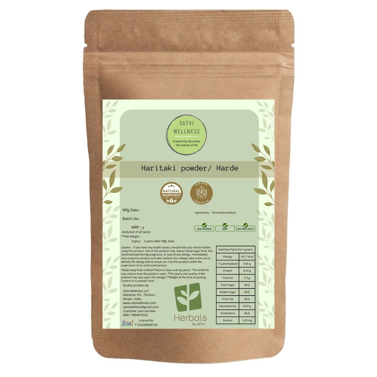 Satvi Wellness Haritaki Powder