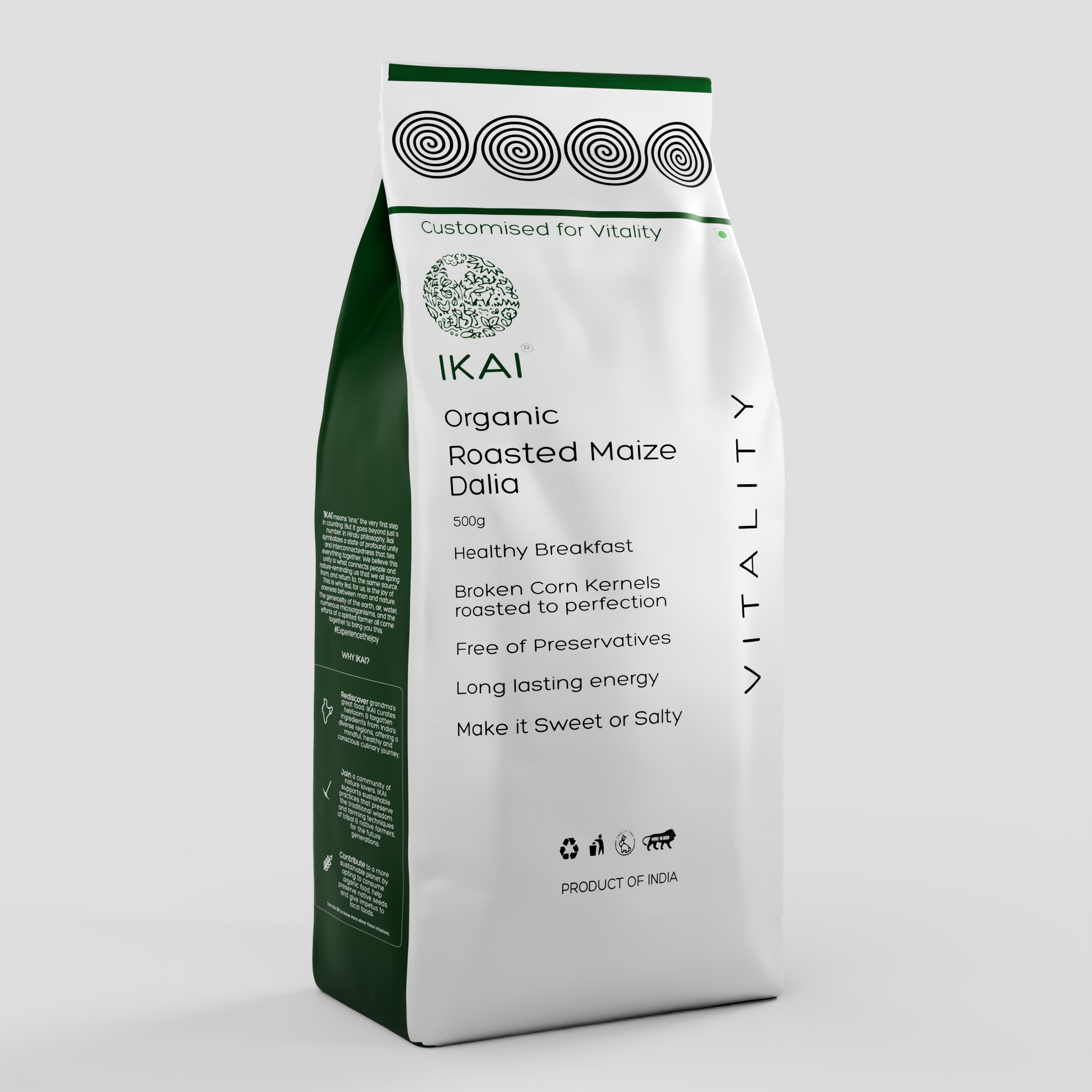 IKAI Organic Roasted Maize Dalia