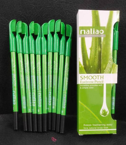 Maliao Black Eyebrow Pencils For Ease And Precise Application (Pack Of 12)