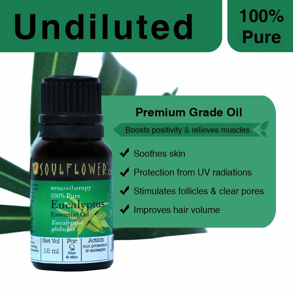 Soulflower Aromatherapy Pure Eucalyptus Essential Oil