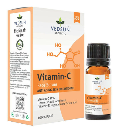 Vedsun Naturals Vitamin C Face Serum Anti Ageing Daily Glow for Men & Women