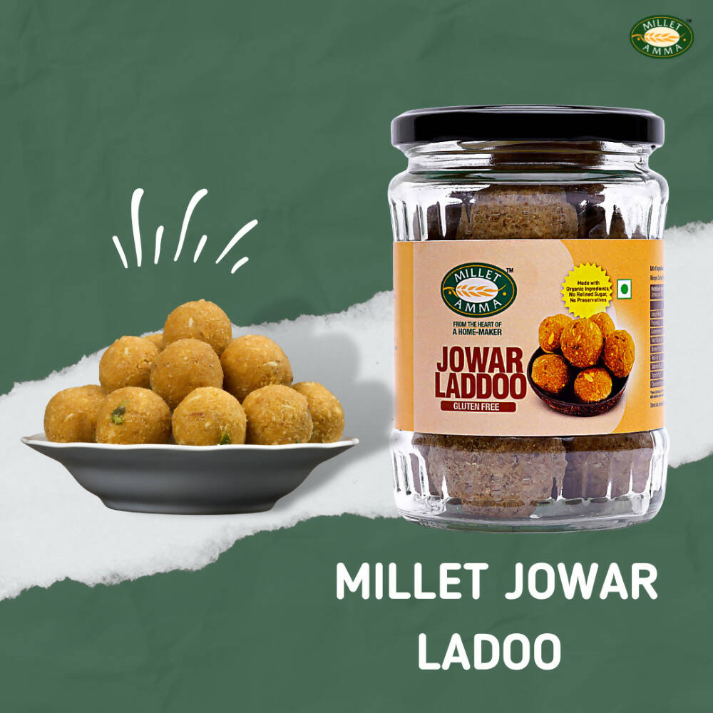 Millet Amma Jowar Laddoo-Made With Jaggery - Drmedicart