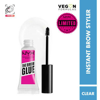 NYX Professional Makeup The Brow Glue Instant Long -Hold Eyebrow Styler  - Clear