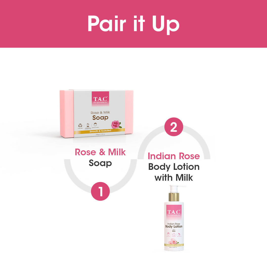 TAC - The Ayurveda Co. Rose & Milk Soap - DrMediCart