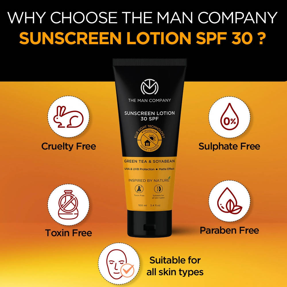The Man Company Sunscreen Lotion SPF 30 - Drmedicart