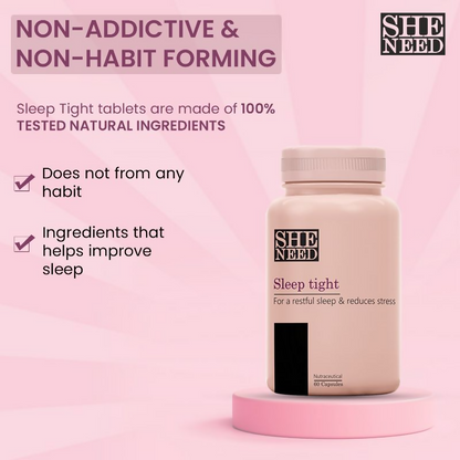 SheNeed Sleep Tight Supplements Capsules