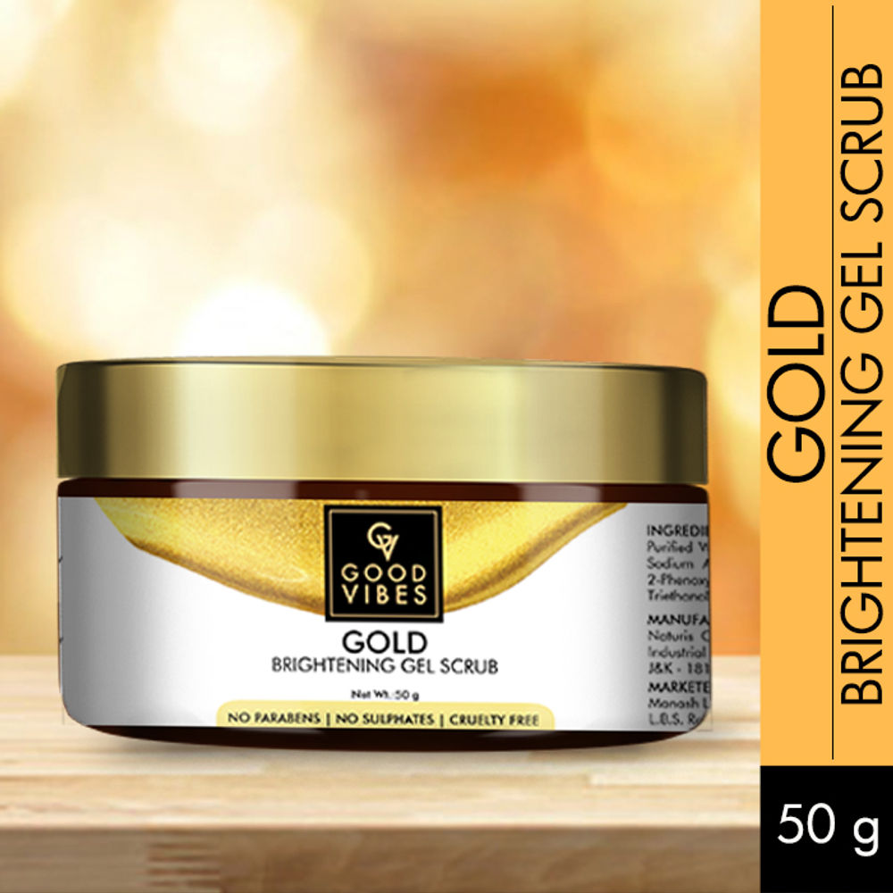 Good Vibes Gold Brightening Gel Scrub