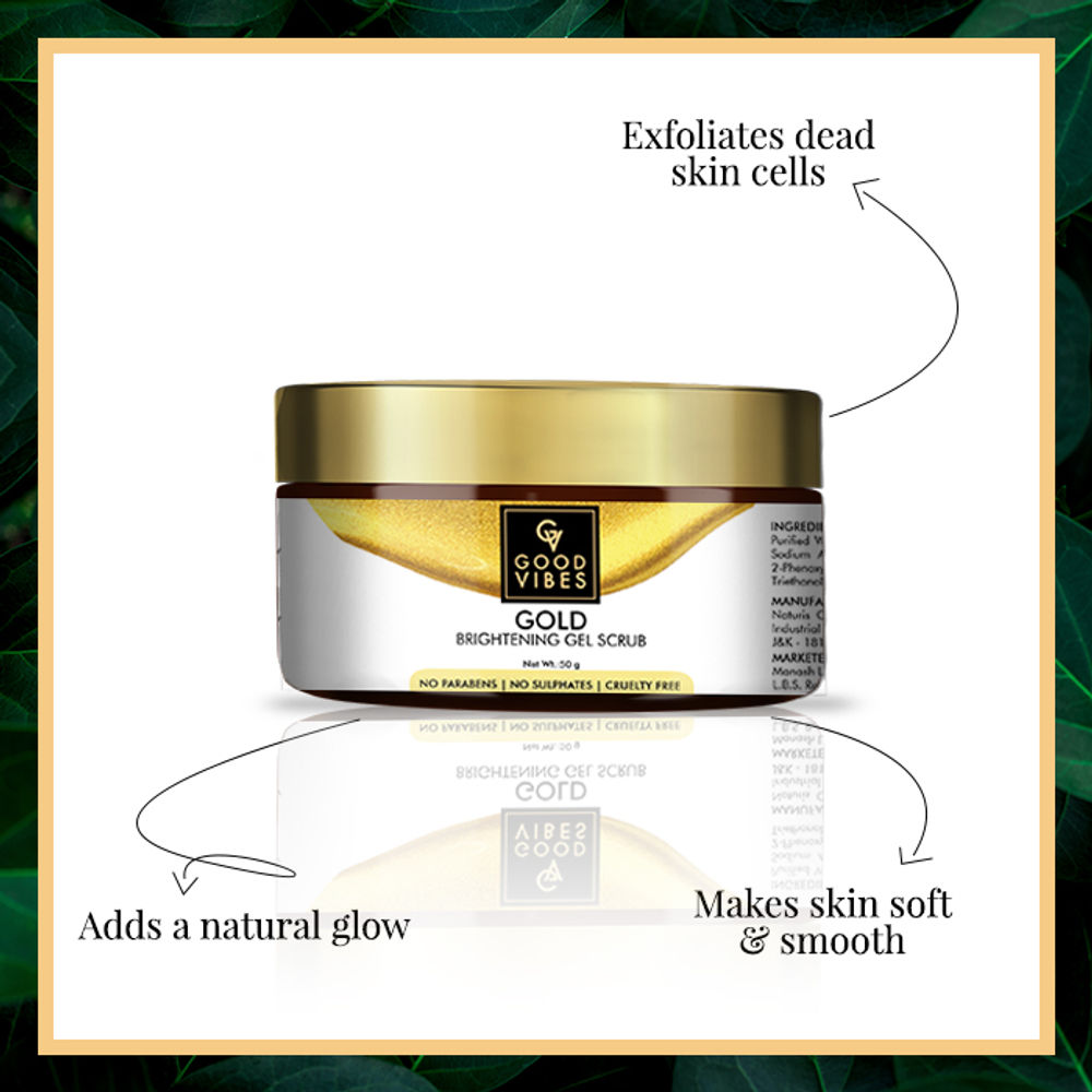 Good Vibes Gold Brightening Gel Scrub
