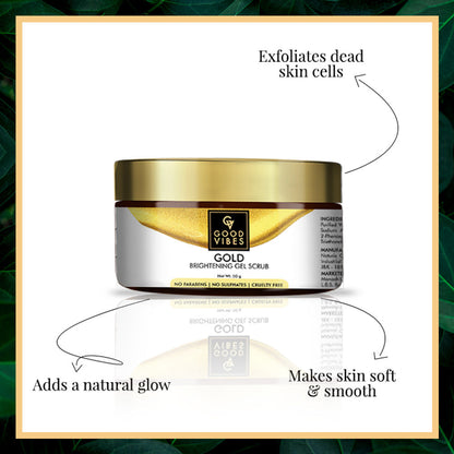 Good Vibes Gold Brightening Gel Scrub