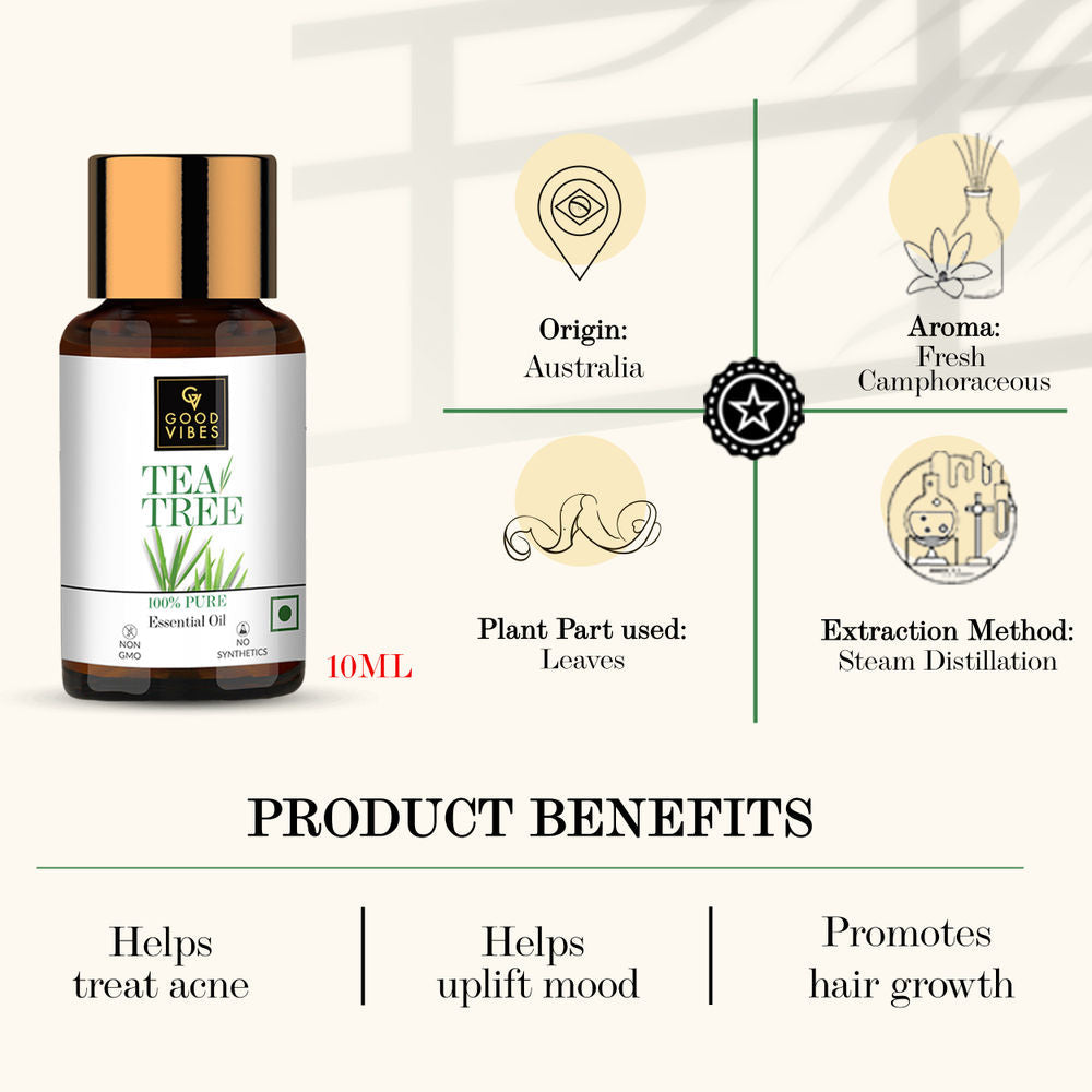 Good Vibes 100% Pure Tea Tree Essential Oil