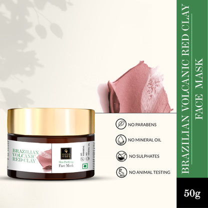 Good Vibes Brazilian Volcanic Red Clay Skin Purifying Face Mask